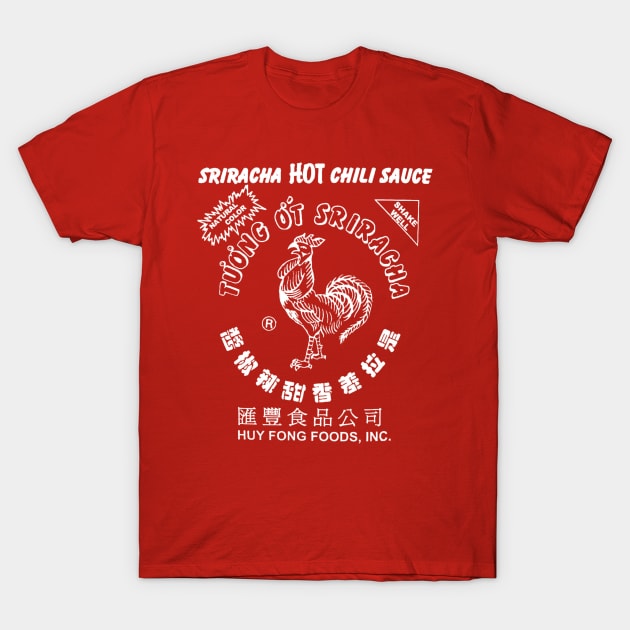 Sriracha Hot Sauce T-Shirt by boothy